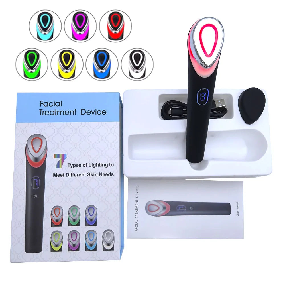 Glow Wand Pro — 7-Color LED Light Therapy Facial Wand