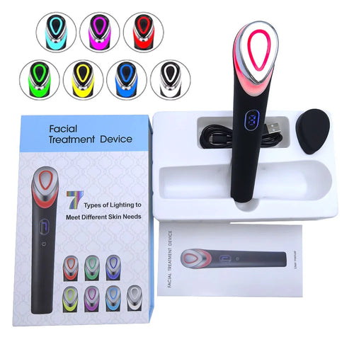 Glow Wand Pro — 7-Color LED Light Therapy Facial Wand