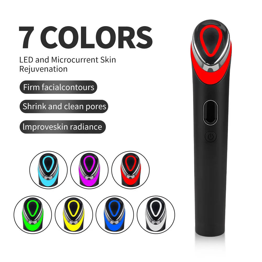 Glow Wand Pro — 7-Color LED Light Therapy Facial Wand