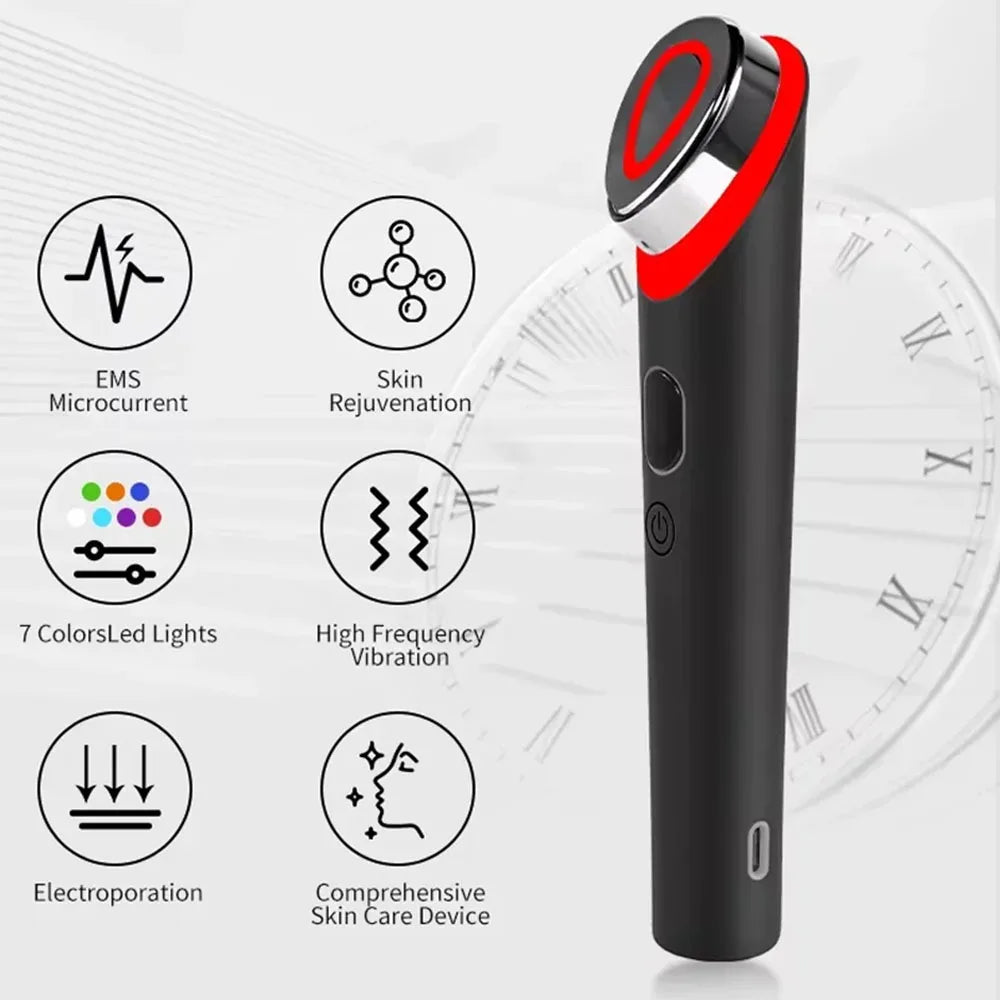 Glow Wand Pro — 7-Color LED Light Therapy Facial Wand